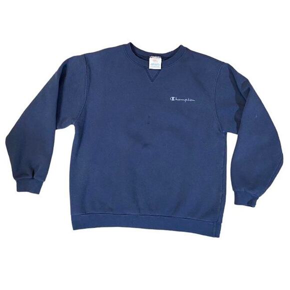 90s champion embroidered logo crewneck - Picture 1 of 4